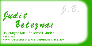 judit beleznai business card